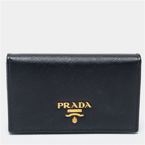 prada saffiano card case|prada wallet for women.